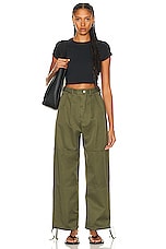 Moussy Vintage Fayette Cargo Pant in Khaki, view 5, click to view large image.