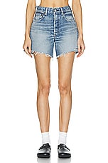 Moussy Vintage Graterford Shorts in Blue, view 1, click to view large image.