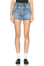 Moussy Vintage Troppard Shorts in Light Blue, view 1, click to view large image.