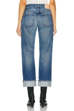 Moussy Vintage Foxwood Straight in Blue, view 3, click to view large image.