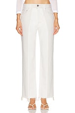 Moussy Vintage Raintrec Straight in White, view 1, click to view large image.