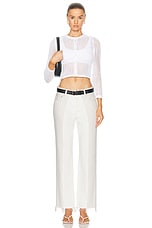 Moussy Vintage Raintrec Straight in White, view 4, click to view large image.