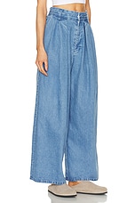 Moussy Vintage Denim Tack Pant in Light Blue, view 2, click to view large image.