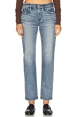 Moussy Vintage Linden Slim Straight in Light Blue | FWRD