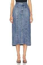 Moussy Vintage Clovernook Skirt in Blue, view 1, click to view large image.