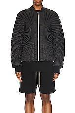 Moncler + Rick Owens Rick Owens x Moncler Radiance Flight Jacket in Black, view 4, click to view large image.