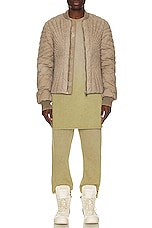 Moncler + Rick Owens Rick Owens x Moncler Radiance Flight Jacket in Dirt, view 5, click to view large image.