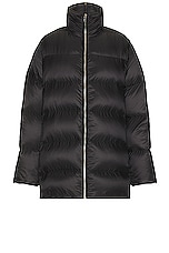 Moncler + Rick Owens Rick Owens x Moncler Cyclopic Coat in Black, view 1, click to view large image.