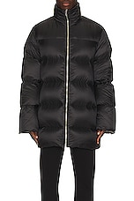Moncler + Rick Owens Rick Owens x Moncler Cyclopic Coat in Black, view 4, click to view large image.