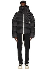Moncler + Rick Owens Rick Owens x Moncler Berlin Drawstrings in Black, view 6, click to view large image.