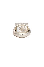 MAPLE Scorpio Signet Ring in Silver 925 & Citrine, view 3, click to view large image.