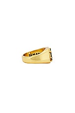 MAPLE 3am Signet Ring in 14K Gold Plated, view 2, click to view large image.