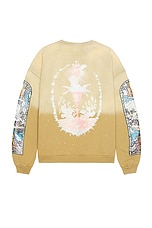 Who Decides War by Ev Bravado Chalice Crewneck Sweater in Tan, view 2, click to view large image.