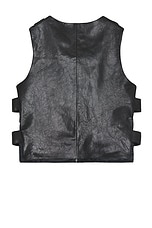 Who Decides War by Ev Bravado Bullet Point Vest in Coal, view 2, click to view large image.
