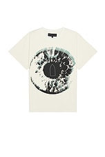 Who Decides War by Ev Bravado Eye Short Sleeve T-shirt in Ivory, view 1, click to view large image.