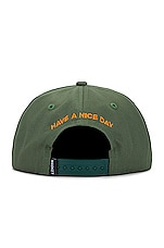 Market Offset Arc 6 Panel Hat in Sage, view 2, click to view large image.