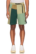 Market Gorp Patchwork Tech Shorts in Eden, view 3, click to view large image.