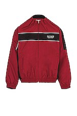 Martine Rose Tuck Neck Track Top in Burgundy | FWRD