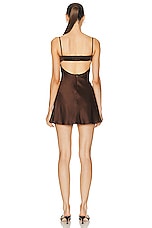 Mirror Palais Underwire Slip Dress in Hershey's Kiss, view 3, click to view large image.