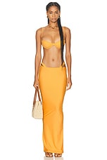 Melissa Simone Saida Skirt in Mango, view 5, click to view large image.