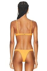 Melissa Simone Melina Bikini Top in Mango, view 3, click to view large image.