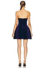 MARIANNA SENCHINA Best Lover Mini Dress in Purple, view 3, click to view large image.