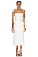 MARIANNA SENCHINA Diana Dress in White, view 1, click to view large image.