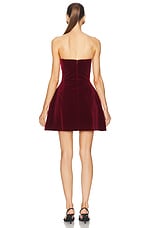 MARIANNA SENCHINA Best Lover Dress in Burgundy, view 3, click to view large image.