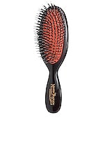 Mason Pearson Pocket Mixture Bristle &amp; Nylon Hair Brush in Dark Ruby, view 1, click to view large image.