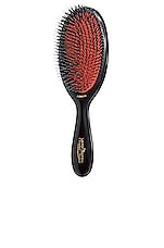 Mason Pearson Junior Mixture Bristle &amp; Nylon Hair Brush in Dark Ruby, view 1, click to view large image.