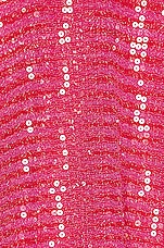 Missoni Sequin Mini Dress in Pink & Red Space Dye, view 4, click to view large image.