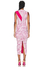 Missoni Long Dress in Pink & White Space Dye, view 4, click to view large image.