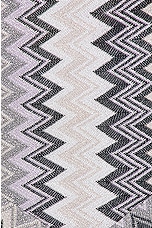 Missoni Sleeveless Long Slip Dress in Multi Grey, view 4, click to view large image.
