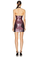 Missoni Short Dress in Glicine Laminated, view 4, click to view large image.