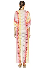 Missoni Long Cover Up Dress in Degrade Red Shades, view 3, click to view large image.