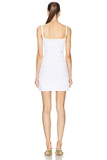 Missoni Sleeveless Short Dress in Marshmallow, view 3, click to view large image.