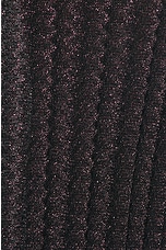 Missoni Lurex Sleeveless Long Dress in Black With Pink Base, view 5, click to view large image.