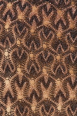 Missoni Lace Short Dress in Black & Bronze, view 4, click to view large image.