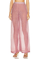 Missoni Wide Leg Trouser in Pink Lama, view 1, click to view large image.