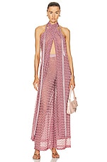 Missoni Wide Leg Trouser in Pink Lama, view 4, click to view large image.