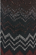 Missoni Flare Trouser in Multicolor Black Bordeaux, Grey & Brown, view 5, click to view large image.