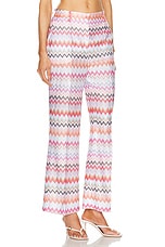 Missoni Zig Zag Trouser in Light Tones Multicolor, view 2, click to view large image.