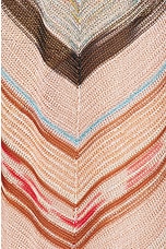 Missoni Macro Chevron Knit Trouser in Multicolor & Pale Pink Base, view 6, click to view large image.