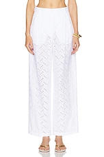 Missoni Wide Leg Poplin Trouser in Lucent White, view 1, click to view large image.