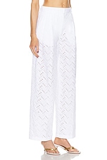 Missoni Wide Leg Poplin Trouser in Lucent White, view 2, click to view large image.