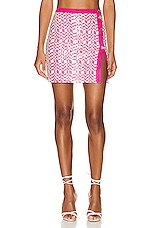スカート MISSONI Woman Skirt Multicolor DS25SH0DBR00ZU S91N6 Zig zag cotton and viscose mini skirt with slit
