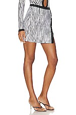 Missoni Skirt in Black & White Space Dye, view 2, click to view large image.