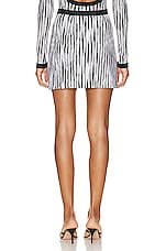 Missoni Skirt in Black & White Space Dye, view 4, click to view large image.
