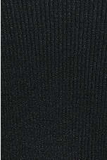 Missoni Lurex Roll Neck Top in Black, view 5, click to view large image.