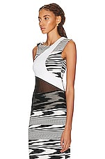 Missoni Top in Black & White Space Dye, view 3, click to view large image.